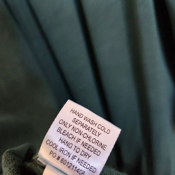 The Pyramid Collection Embroidered Tiered Flowy Tunic Top Green 1X Fairy Grunge - Picture 11 of 11